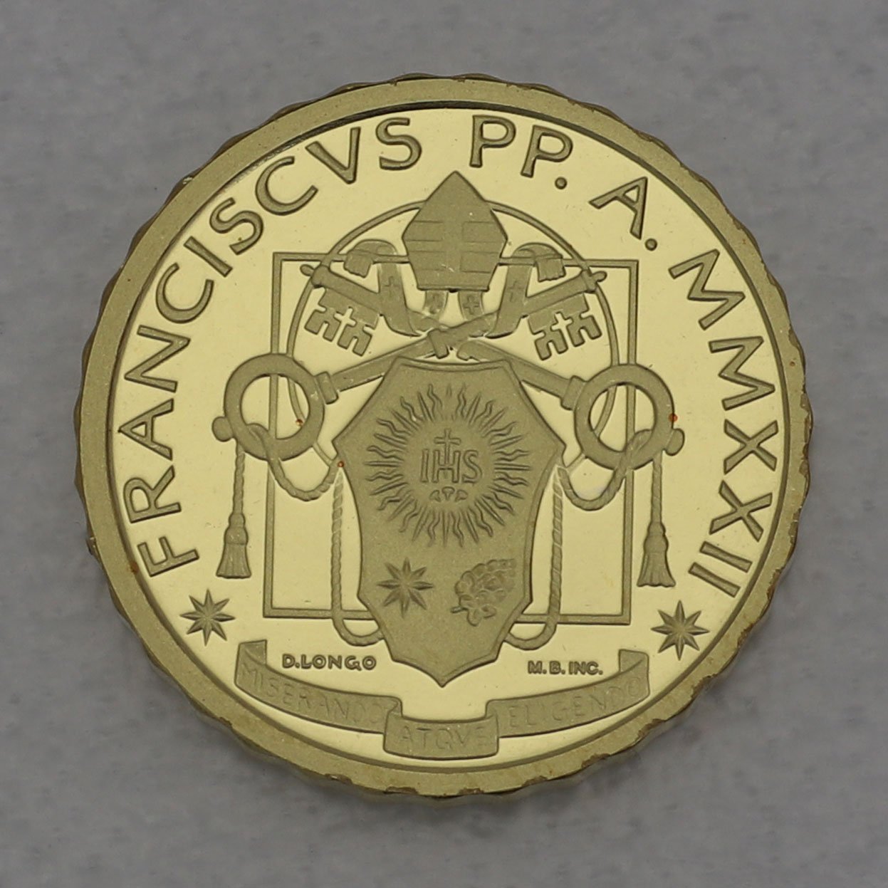 Goldmünze "10 Euro - 2022" Die Taufe (Vatikanstadt) - Detailansicht 1