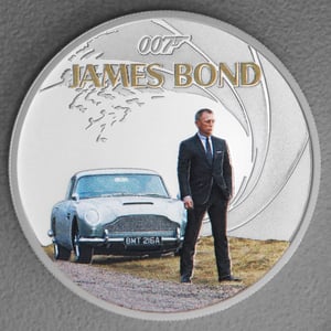 Silbermünze 1oz "Daniel Craig" 2024 (PP/koloriert) James Bond (Tuvalu) - Hauptansicht