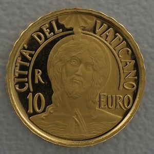 Goldmünze "10 Euro - 2017" Die Taufe (Vatikanstadt) - Miniaturansicht 1