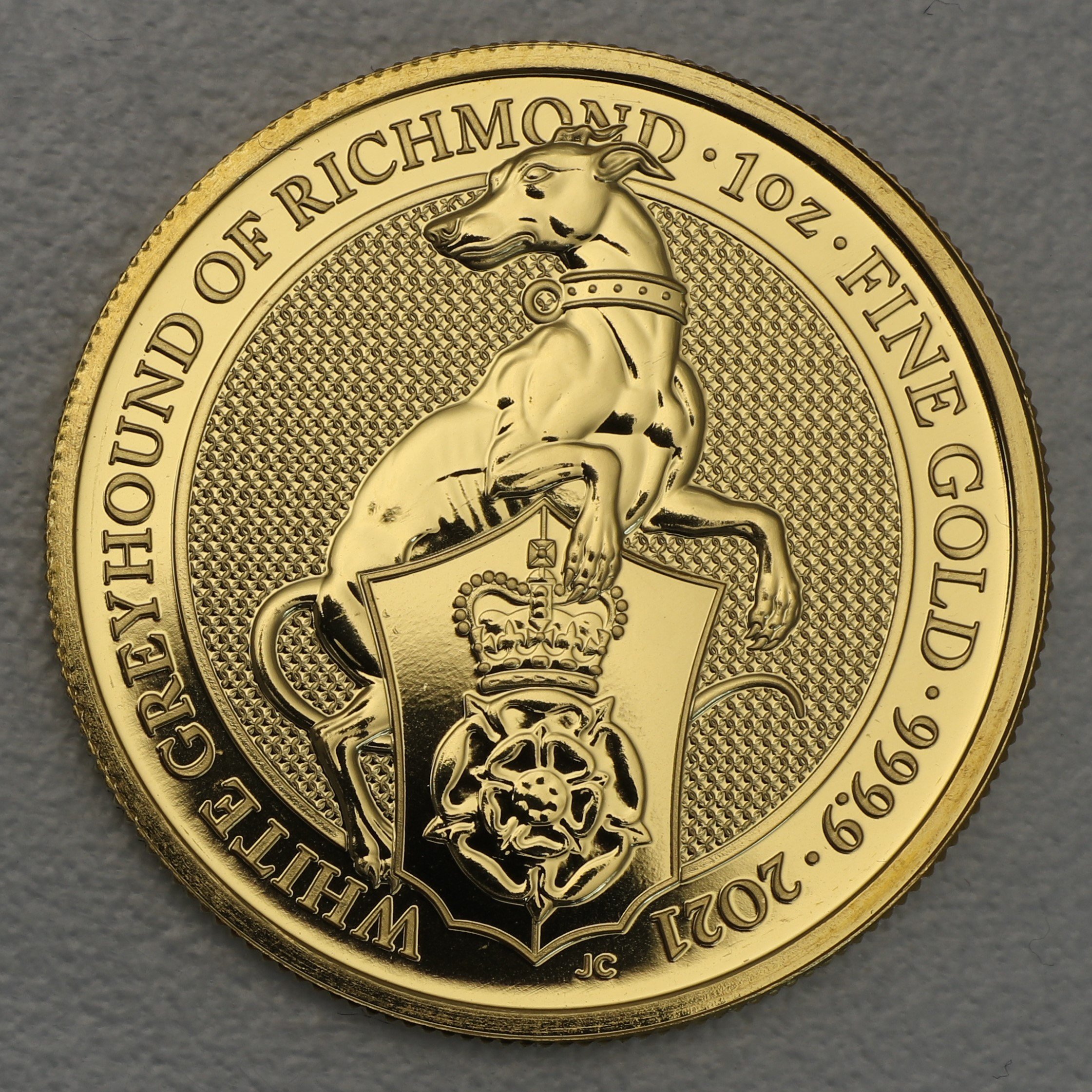 Goldmünze 1oz "White Greyhound of Richmond" 2021 The Queen s Beasts (Großbritannien) - Hauptansicht