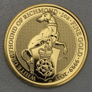 Goldmünze 1oz "White Greyhound of Richmond" 2021 The Queen s Beasts (Großbritannien) - Hauptansicht