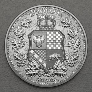 Silbermedaille 1oz "Italia & Germania" 2020 Allegories (Polen) - Miniaturansicht 2