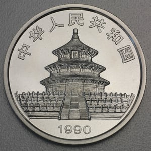 Silbermünze 1oz "Panda" 1990 (China) - Miniaturansicht 2