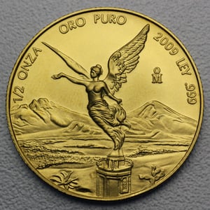 Goldmünze 1/2oz "Libertad" verschiedene Jahrgänge (Mexiko) - Hauptansicht