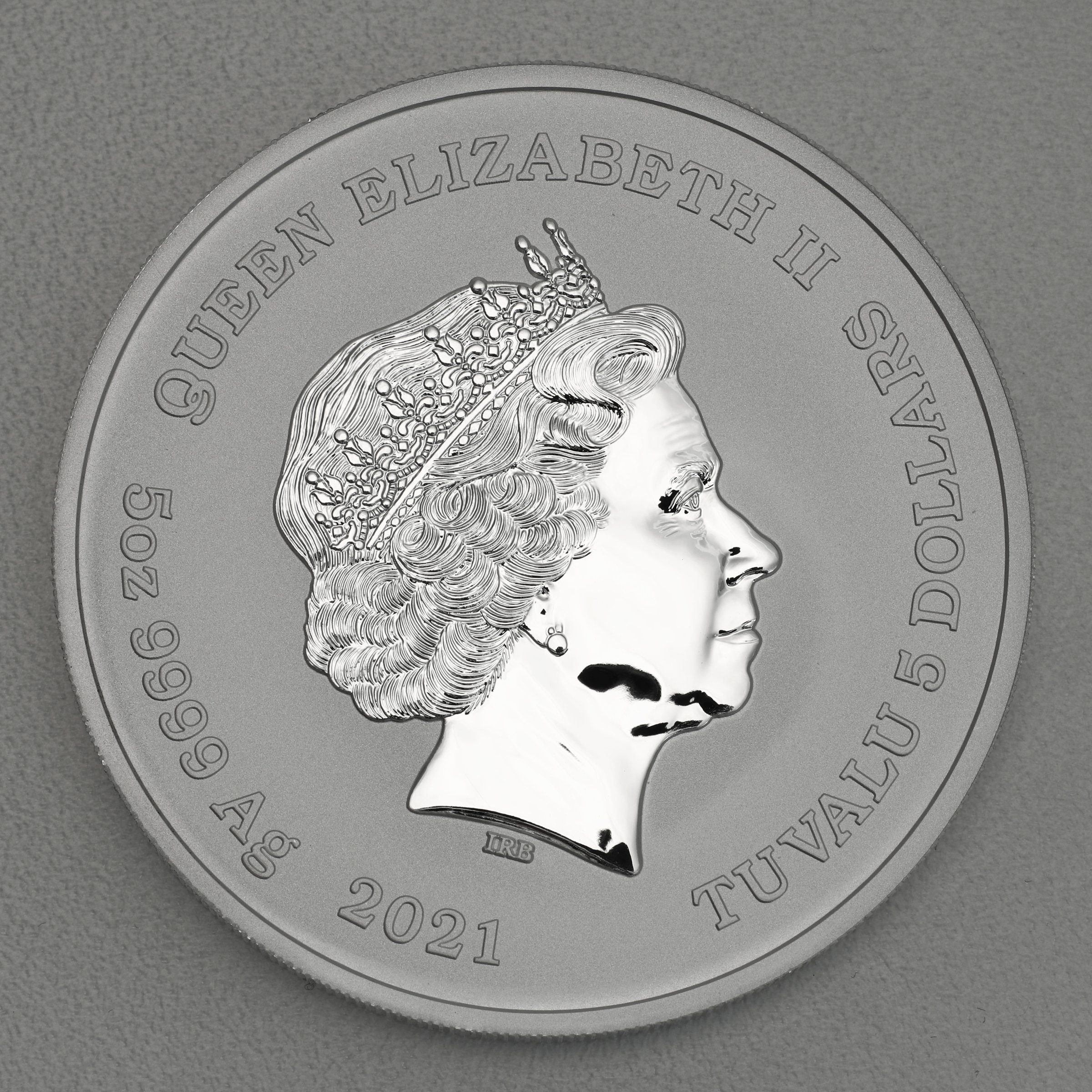 Silbermünze 5oz "Poseidon" 2021 Gods of Olympus (Tuvalu) - Detailansicht 1