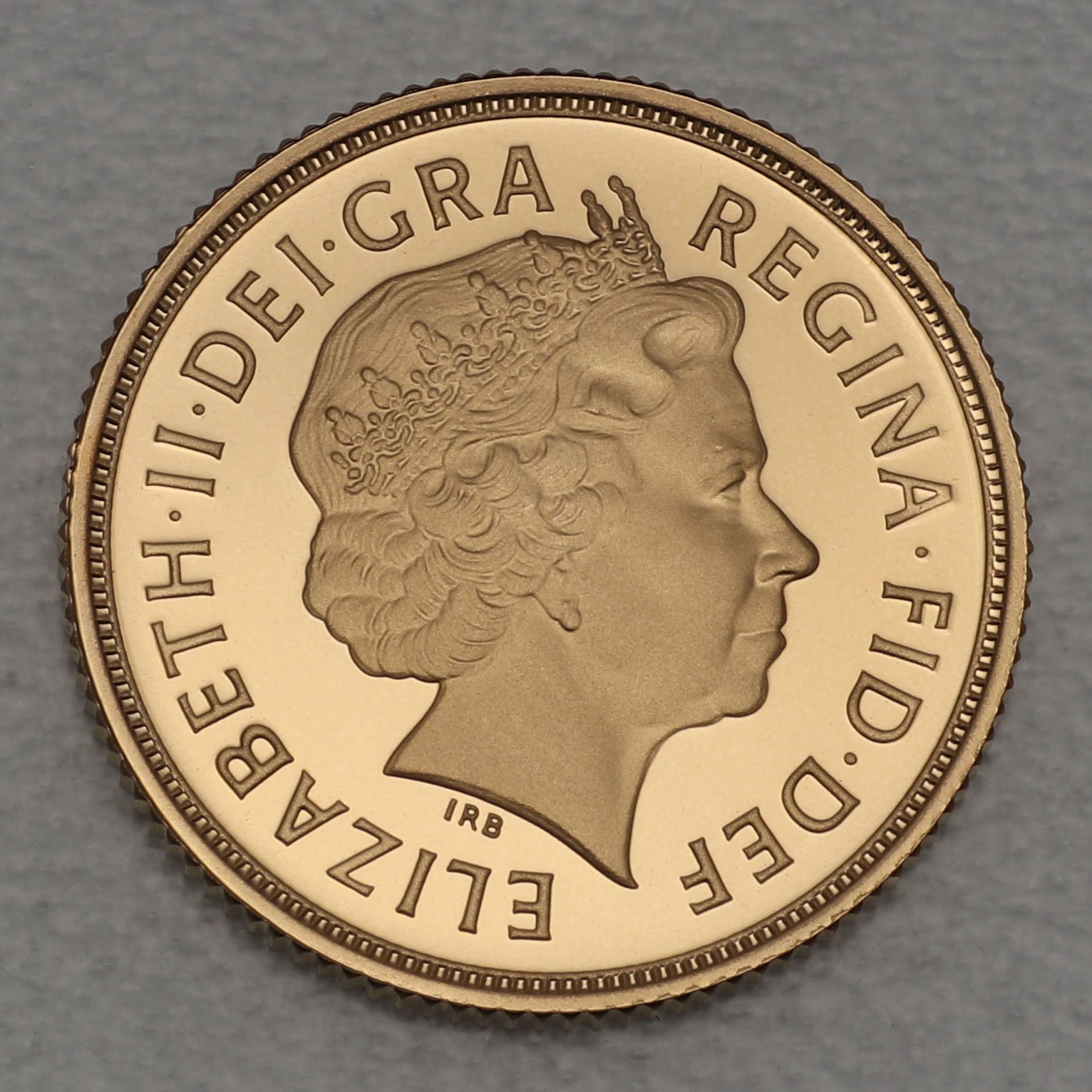 Goldmünze 1 Sovereign "Elizabeth II." 2007 (PP) (Großbritannien) - Detailansicht 1