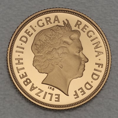 Goldmünze 1 Sovereign "Elizabeth II." 2007 (PP) (Großbritannien) - Miniaturansicht 2