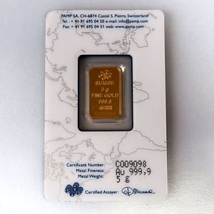 Goldbarren 5g PAMP "Rose" - Miniaturansicht 2
