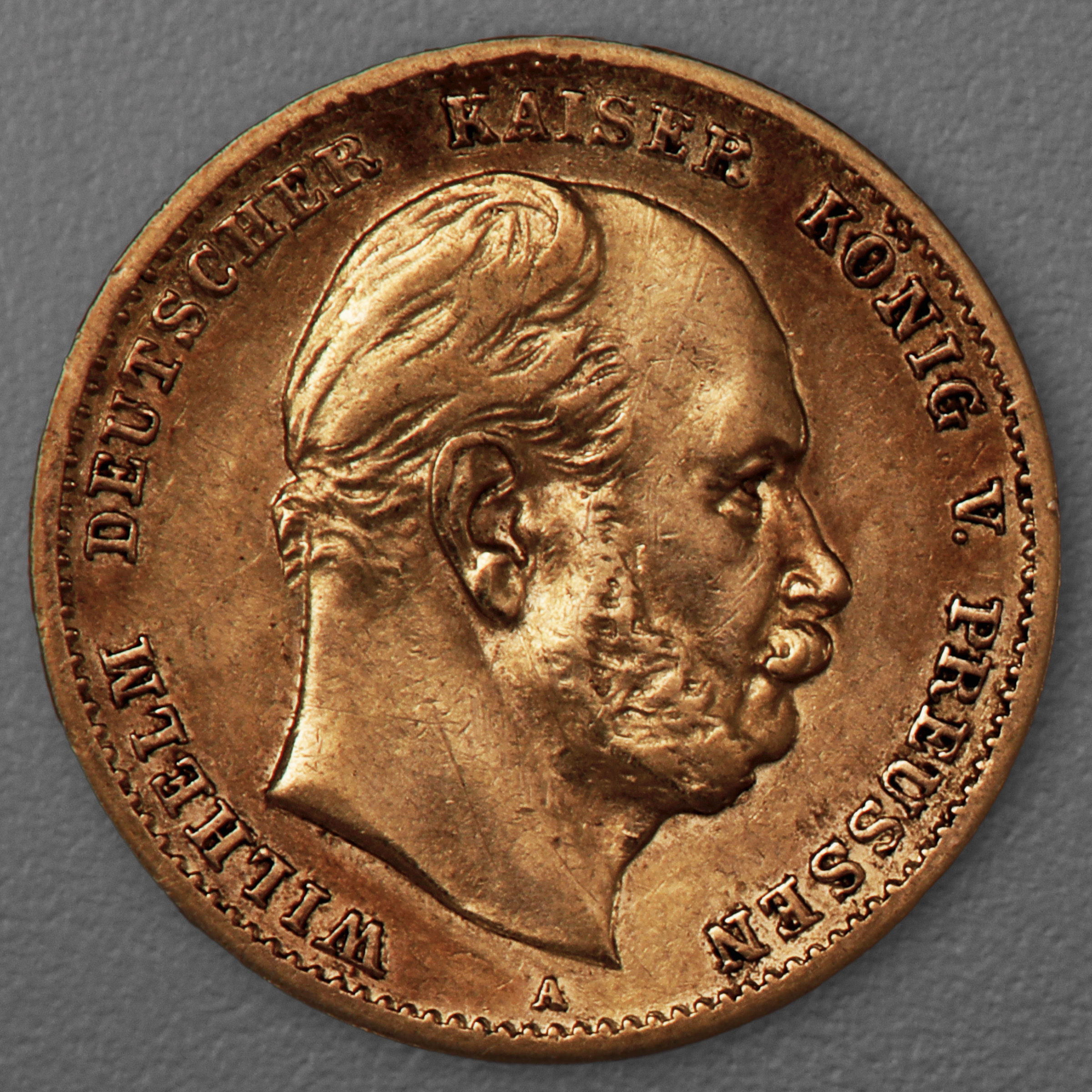 Goldmünze 10 Mark "Wilhelm I." 1873-A J.242 (Preußen) - Hauptansicht
