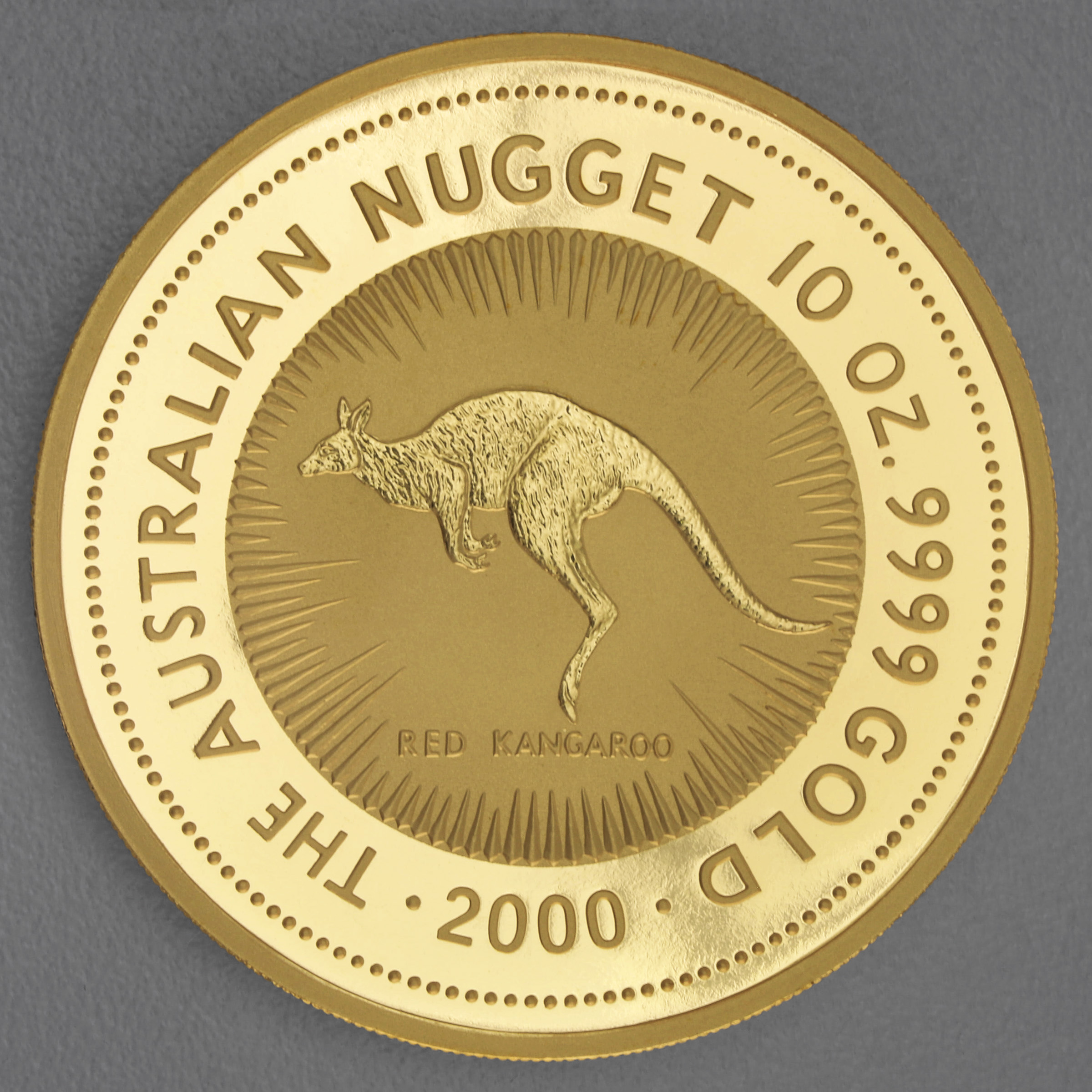 Goldmünze 10oz "Känguru" 2000 Australian Nugget (Australien) - Hauptansicht