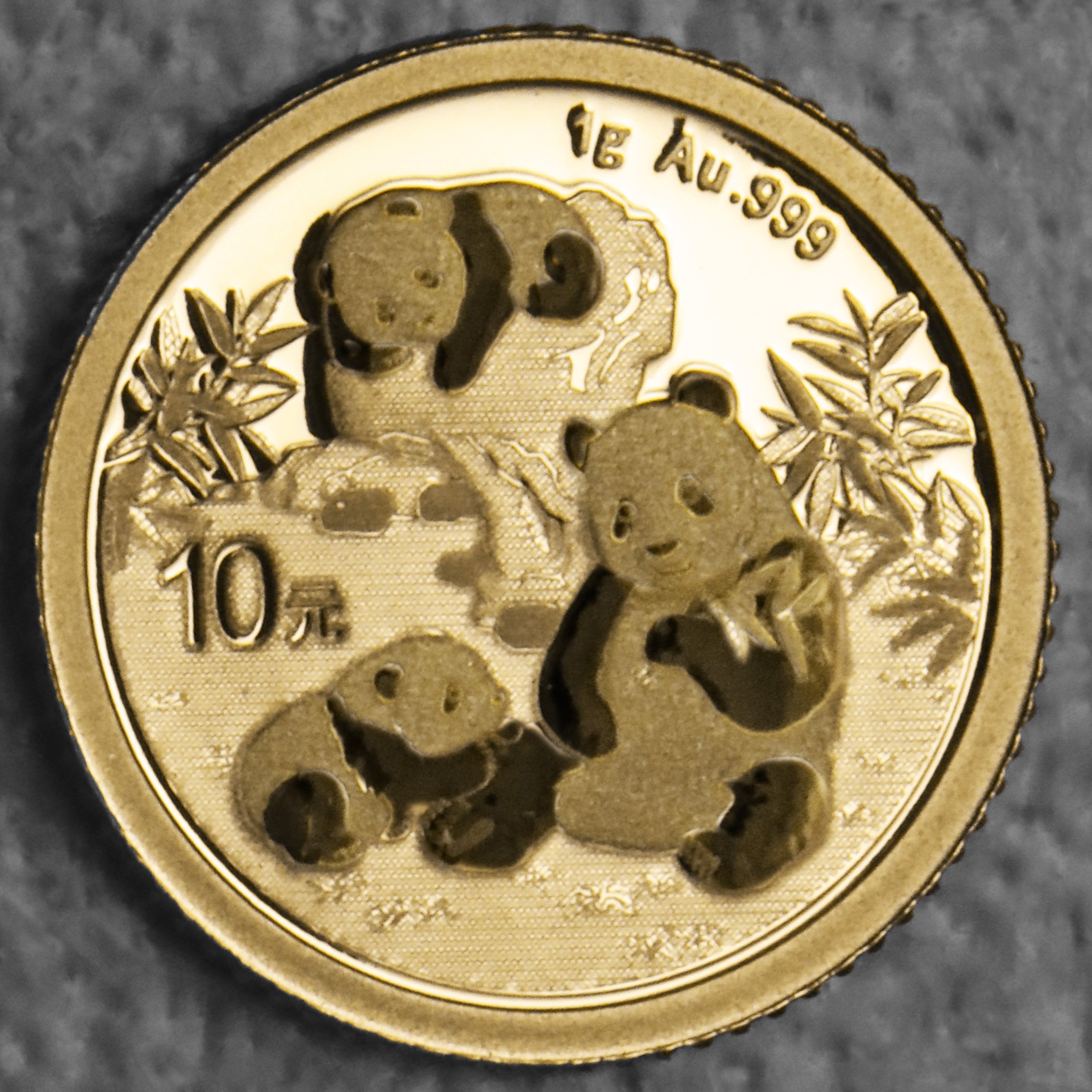 Goldmünze 1g "Panda" 2025 (China) - Hauptansicht