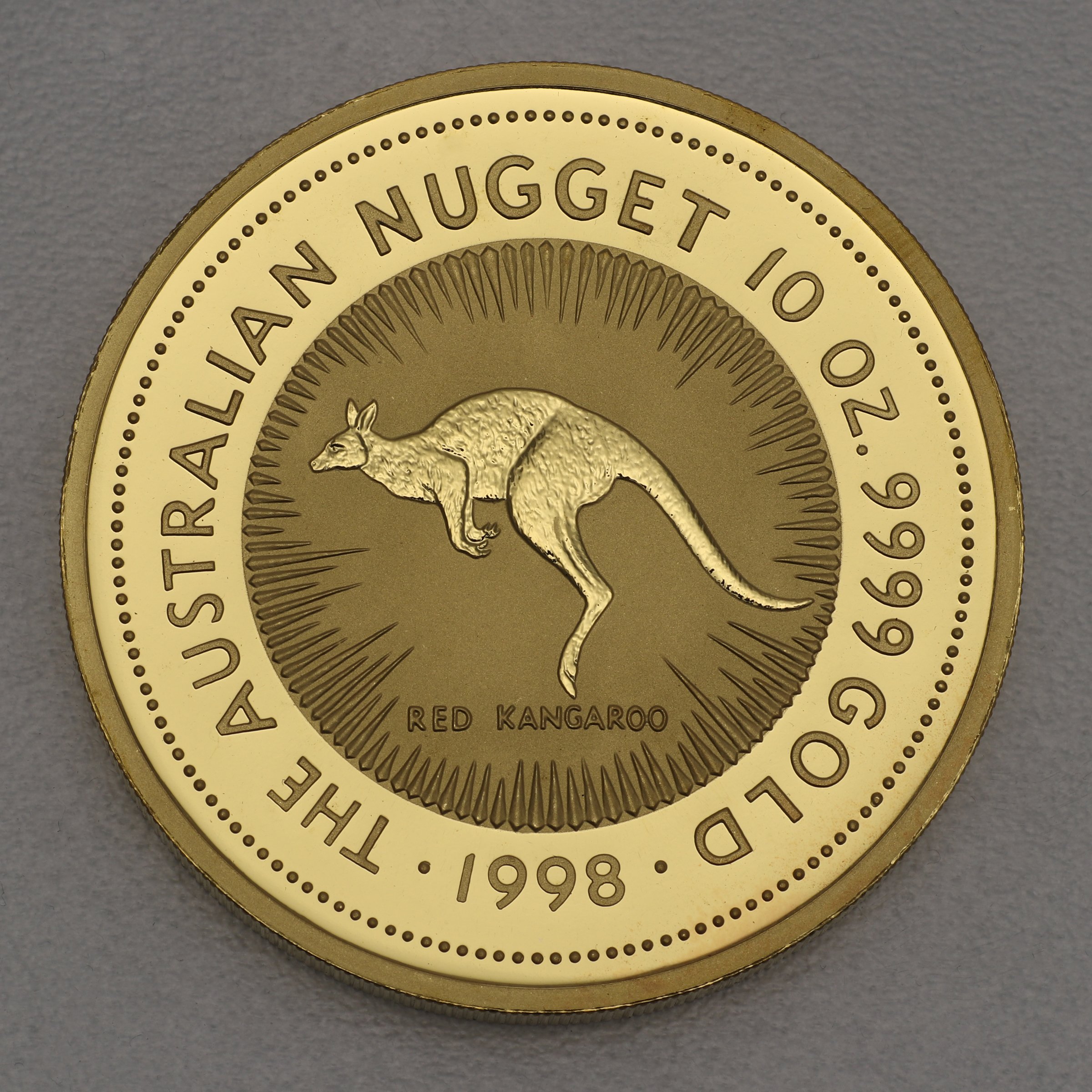 Goldmünze 10oz "Känguru" 1998 Australian Nugget (Australien) - Hauptansicht