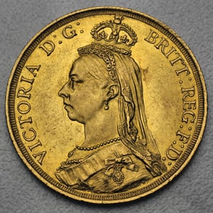 Goldmünze 2 Sovereign "Victoria" Krone (Großbritannien) - Hauptansicht