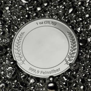 Silbermedaille 1oz (Lorbeerkranz), gravierbar - Miniaturansicht 5