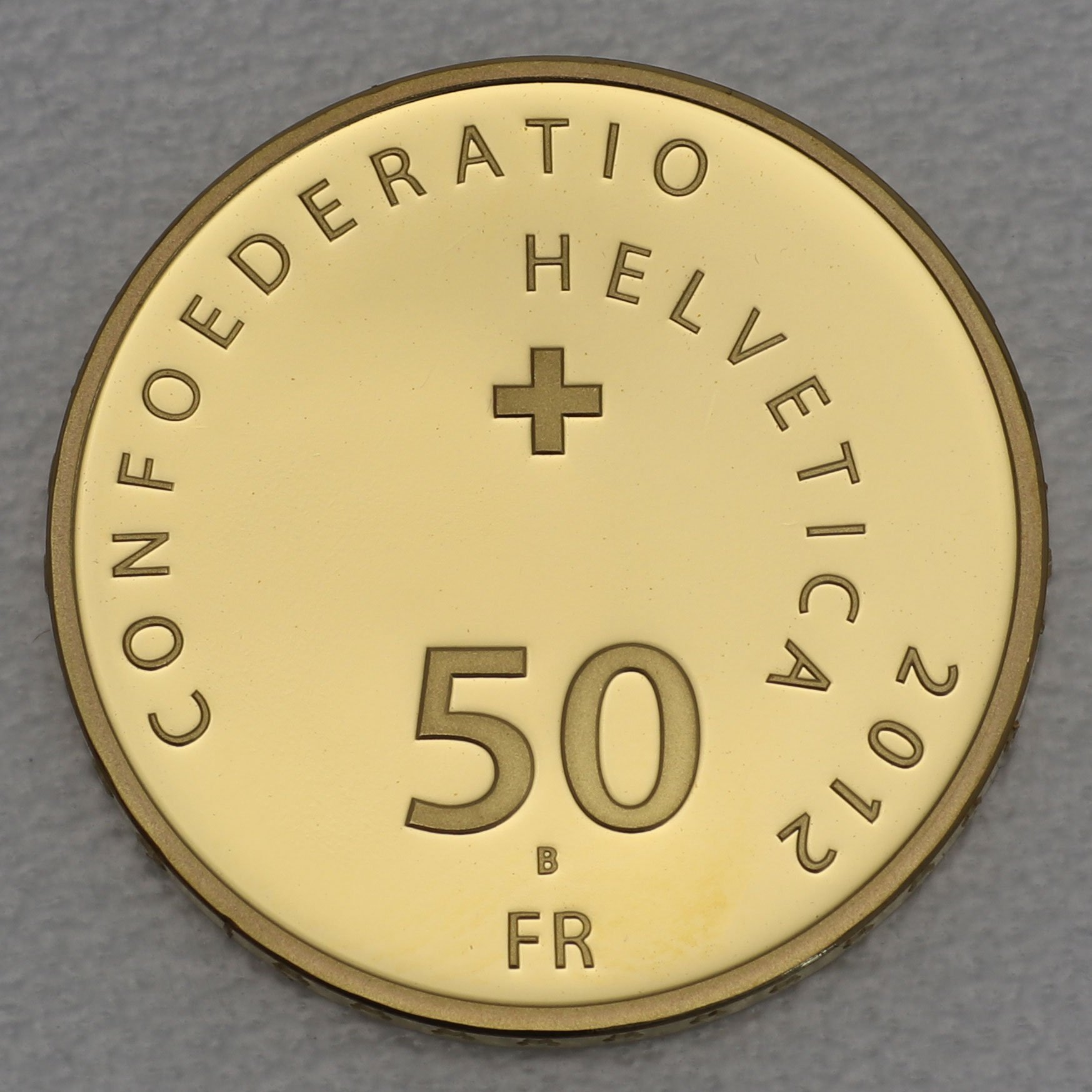 Goldmünze 50 Franken "100 J. Pro Juventute" 2012 (Schweiz) - Detailansicht 1