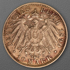 Goldmünze 10 Mark "Otto" 1890-D J.199 (Bayern) - Miniaturansicht 2