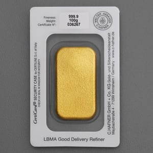 Goldbarren 100g "C.HAFNER - Gussform" - Miniaturansicht 2