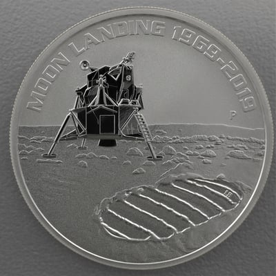 Silbermünze 1oz "Moon Landing 1969-2019" 2019 50. Jahrestag der Mondlandung (Australien) - Miniaturansicht 1