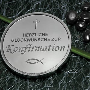 Silbermedaille 1oz "Konfirmation" Gravurmedaille - Miniaturansicht 6
