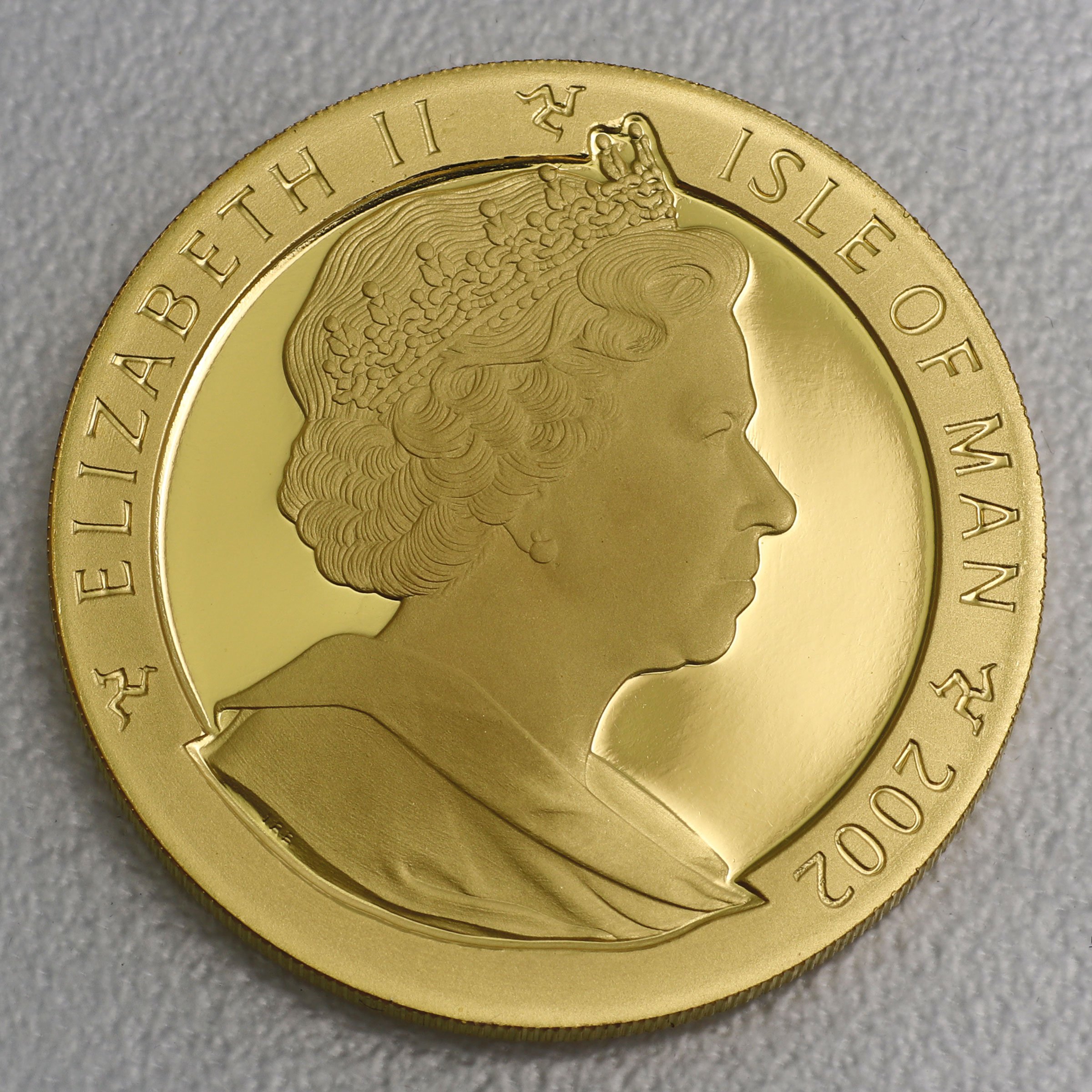 Goldmünzen "Golden Jubilee" 2002 (PP) Set – 4-teilig (Isle of Man) - Detailansicht 1