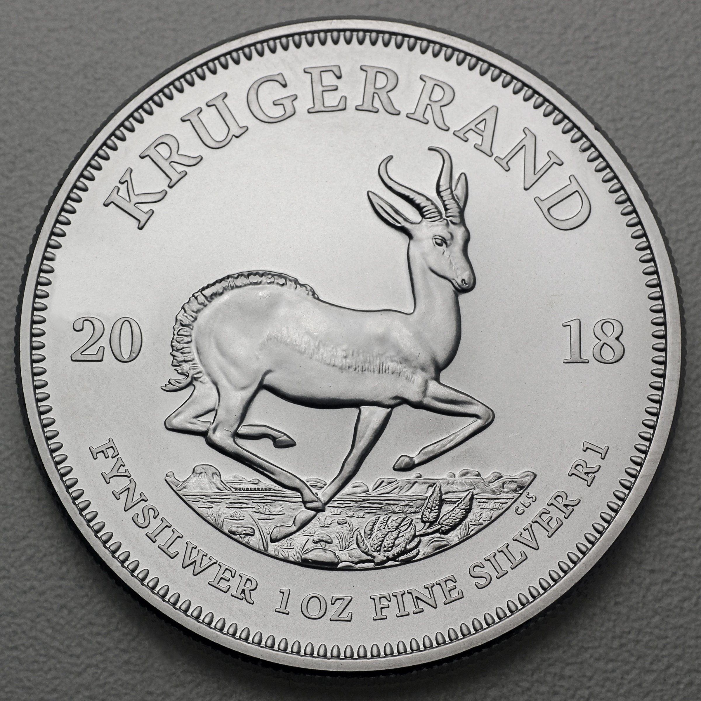 Silbermünze 1oz "Krügerrand" versch. Jahrgänge (Südafrika) diff. - Detailansicht 2