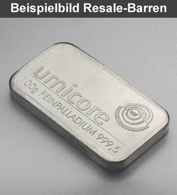 Palladiumbarren 100g "Resale" - Miniaturansicht 4