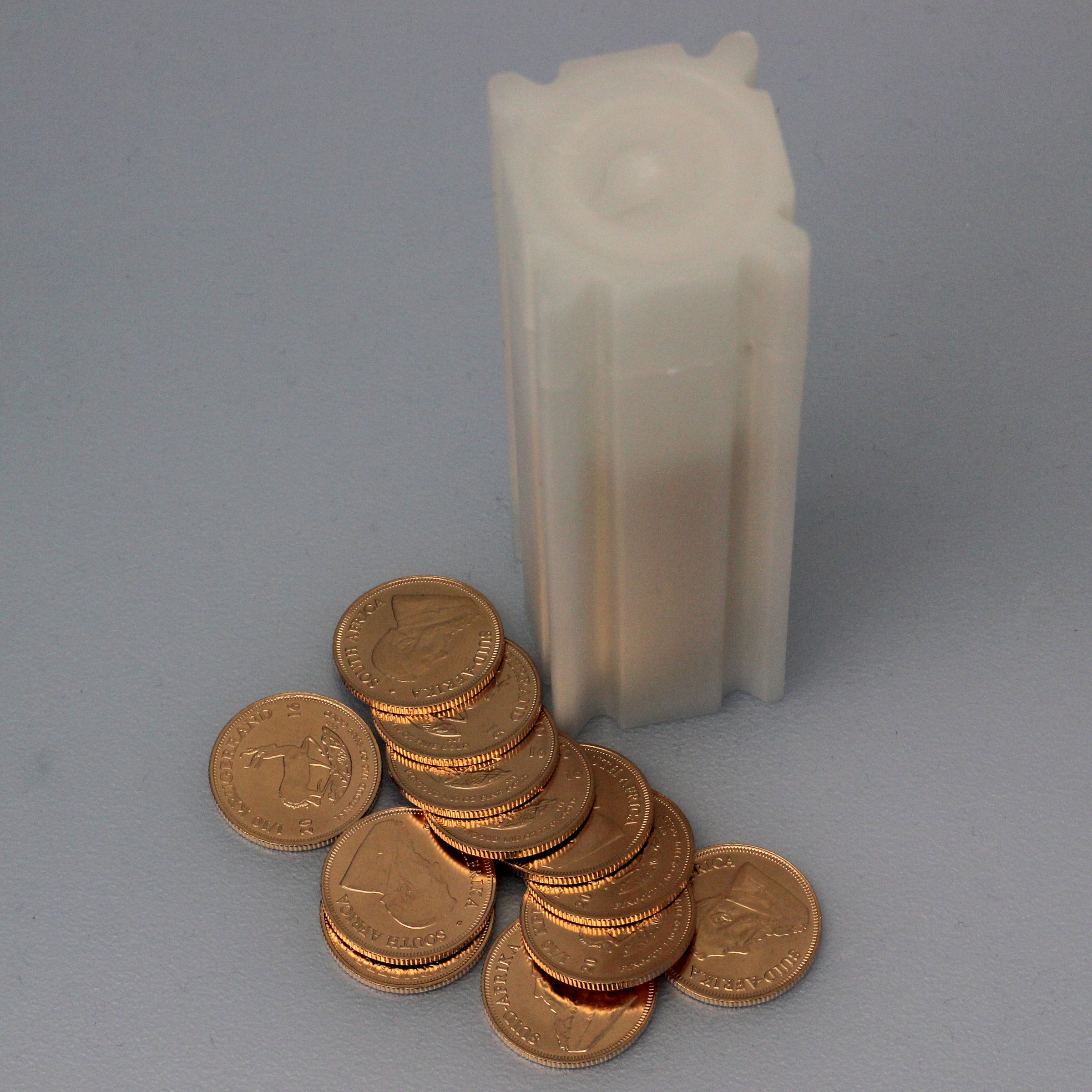 Goldmünze 50 x 1/10oz "Krügerrand" aktueller Jahrgang Tube (Südafrika) - Hauptansicht