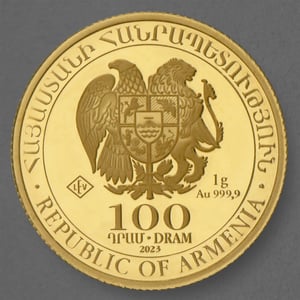 Goldmünze 1g "Arche Noah" 2023 (Armenien) - Miniaturansicht 2