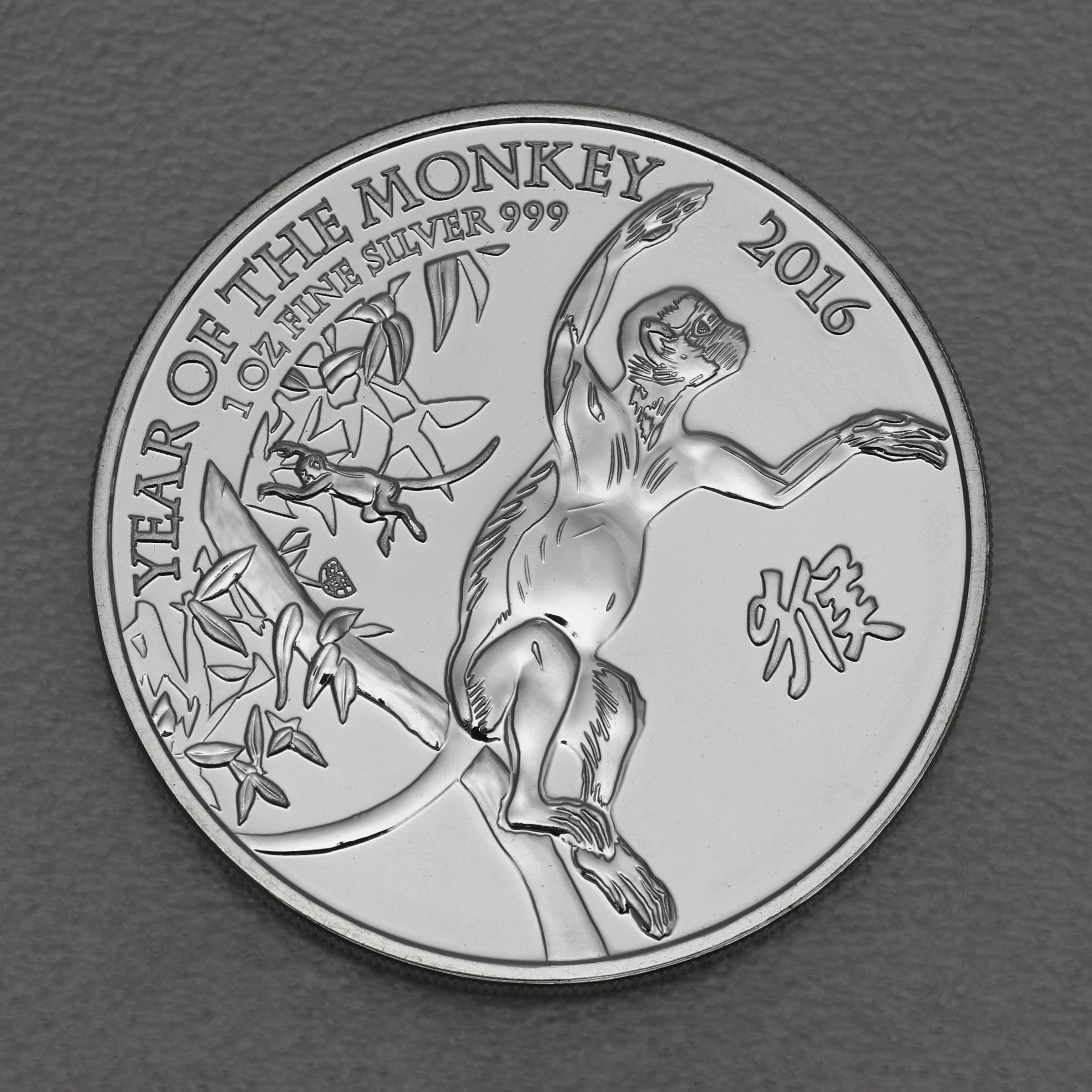 Silbermünze 1oz "Affe" 2016 Lunar – Year of the Monkey (Großbritannien) - Hauptansicht