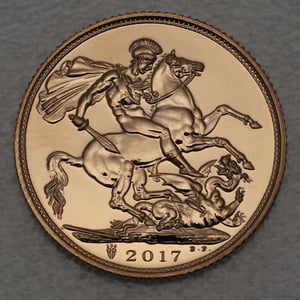 Goldmünze 1 Sovereign "Elizabeth II." 2015-2022 (Großbritannien) - Miniaturansicht 2