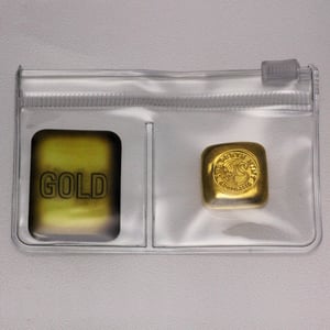 Goldbarren 1oz THE PERTH MINT gegossen quadratische Form - Miniaturansicht 3