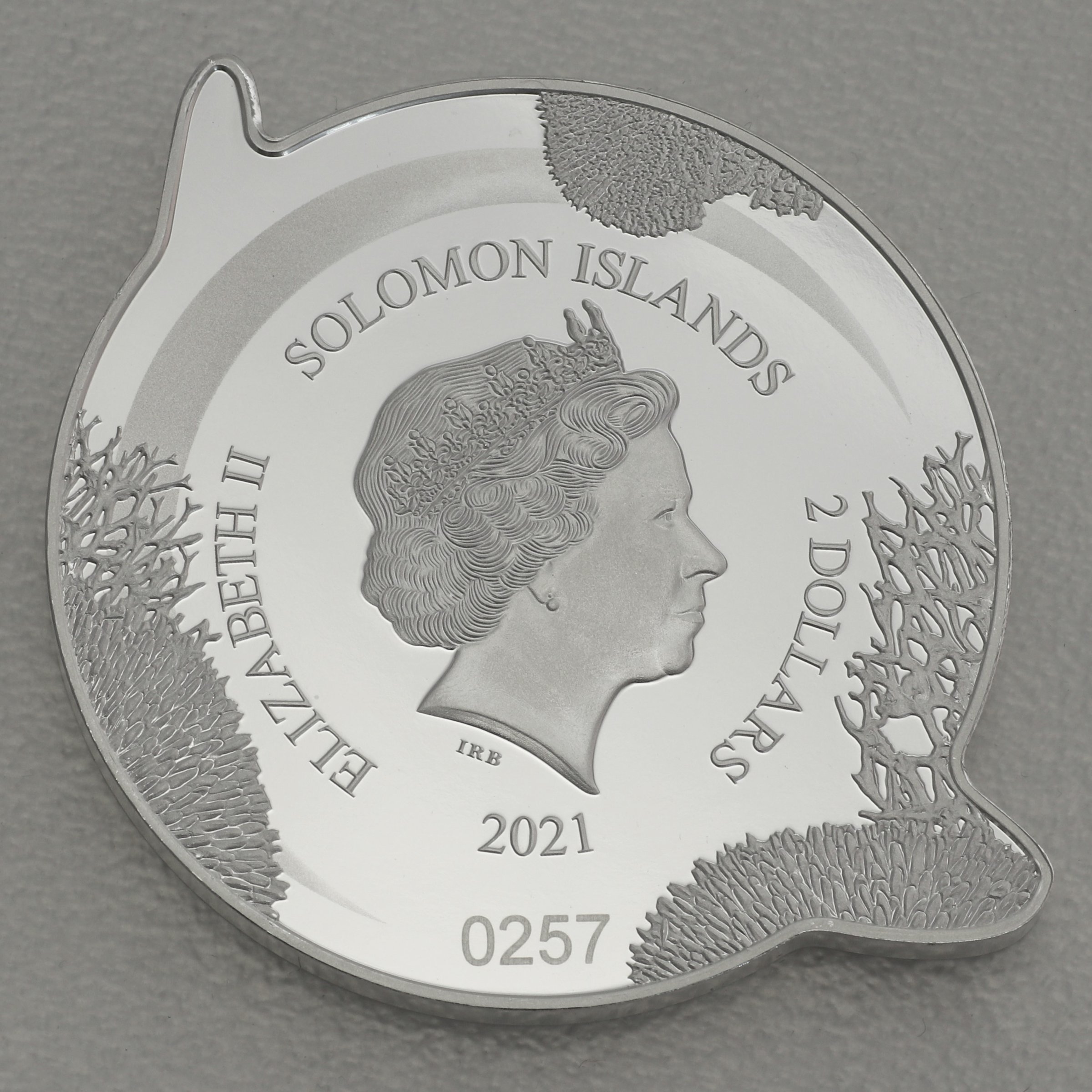 Silbermünze 1oz "Whale Shark 2021" Giants of the Galapagos Islands (Salomonen) - Detailansicht 1