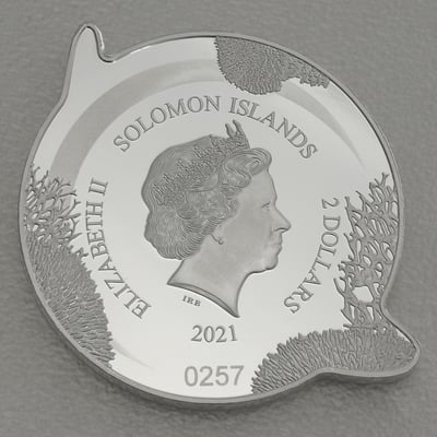Silbermünze 1oz "Whale Shark 2021" Giants of the Galapagos Islands (Salomonen) - Miniaturansicht 2