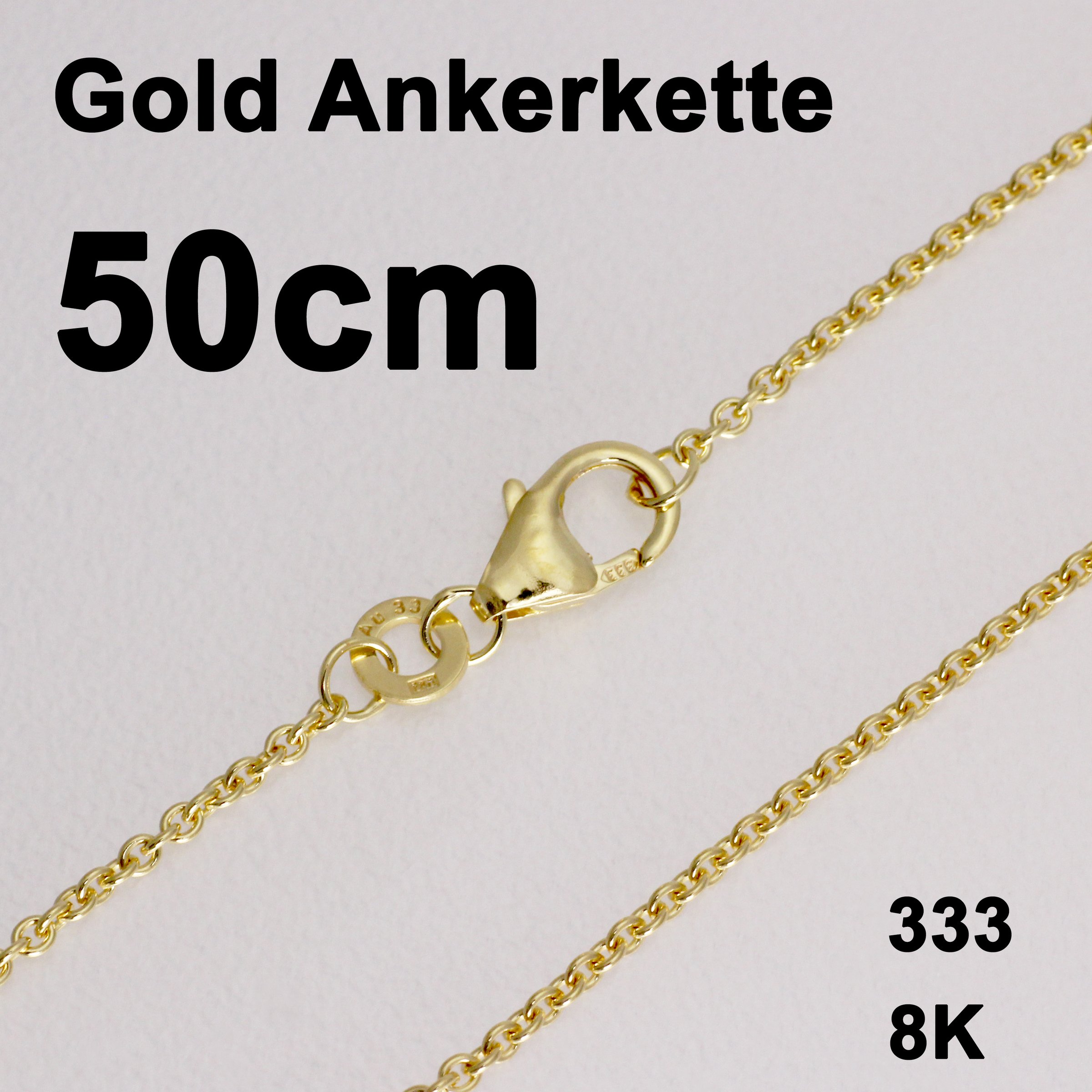 Goldkette 333er/50 cm "Anker-Form" (8 kt GG) - Hauptansicht