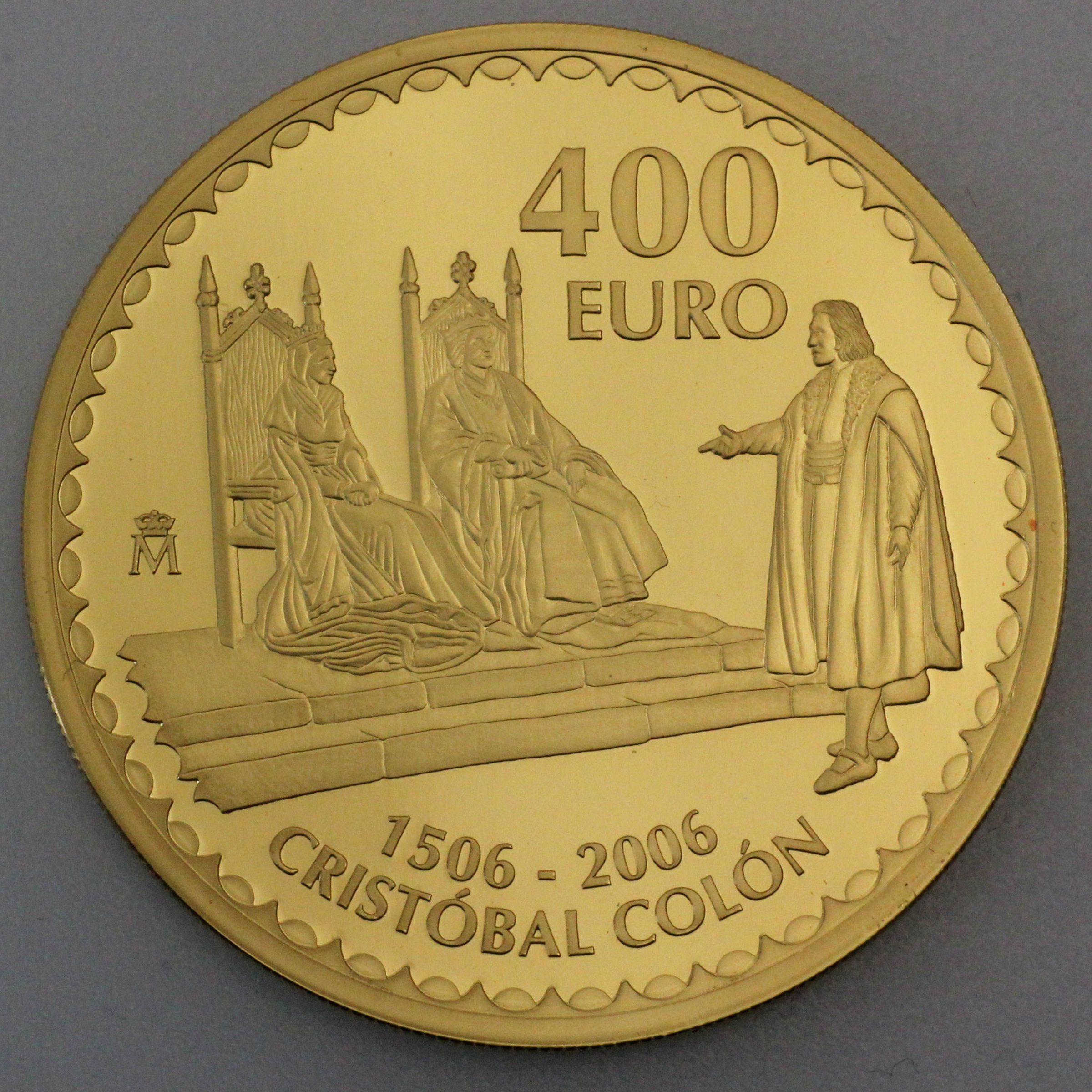 Goldmünze 400 Euro "Cristóbal Colón" 2006 (Spanien) - Hauptansicht