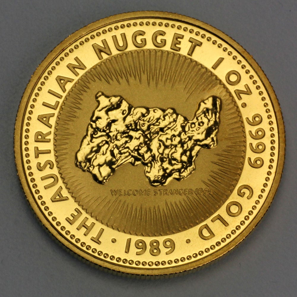 Goldmünze 1oz "Australian Nugget" 1989 (Australien) - Hauptansicht