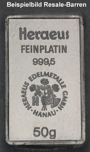 Platinbarren 50g (Resale) - Miniaturansicht 3