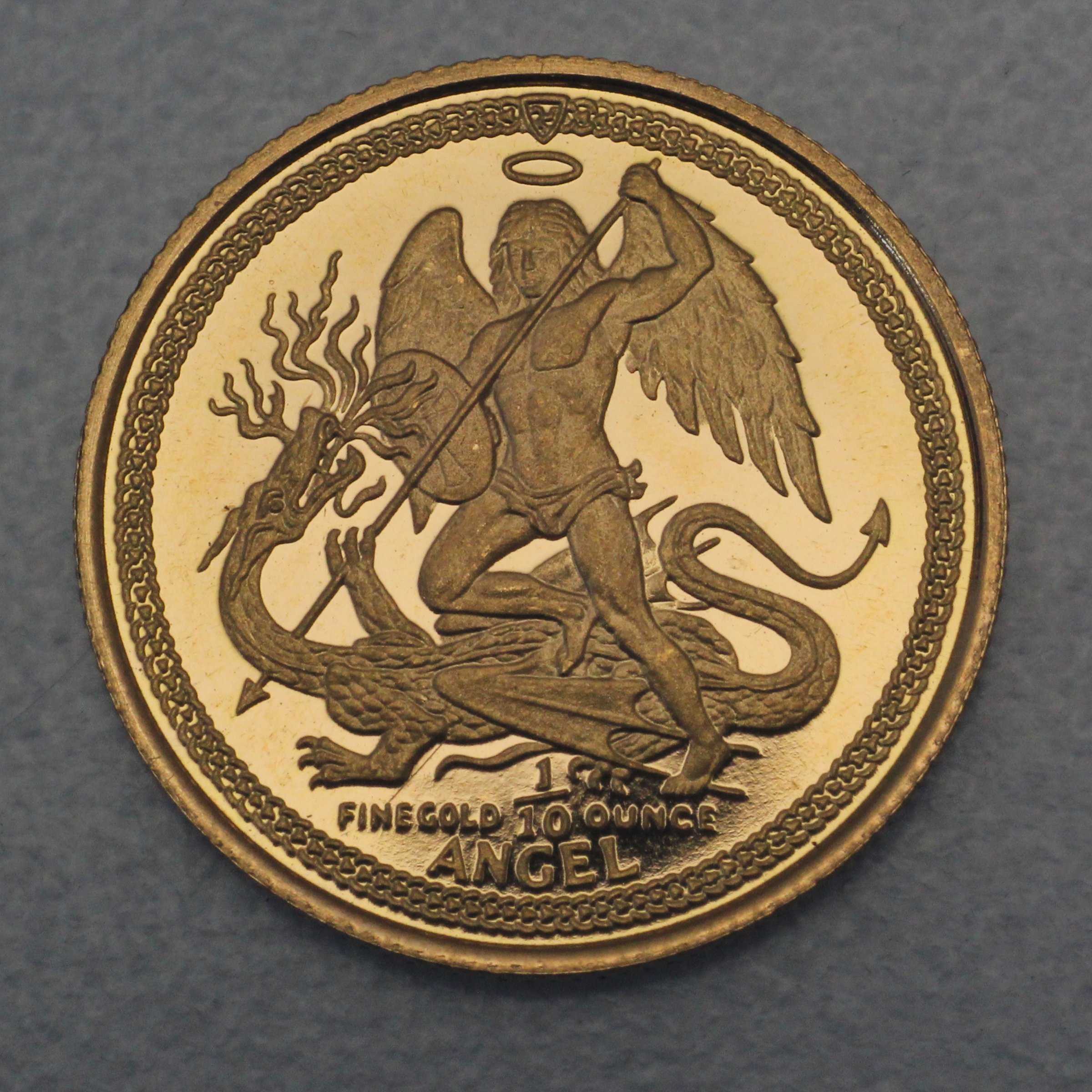 Goldmünze 1/10oz "Angel" 1986 (Isle of Man) - Hauptansicht
