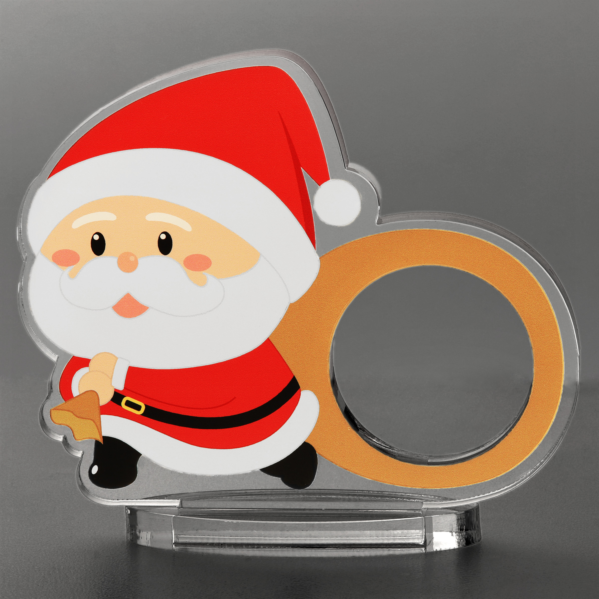 Acrylaufsteller "Santa Claus" für Medaillen und Münzen - Detailansicht 1
