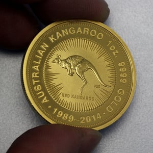 Goldmünze 1oz "Känguru" 2014 25. Jubiläum (Australien) - Miniaturansicht 3