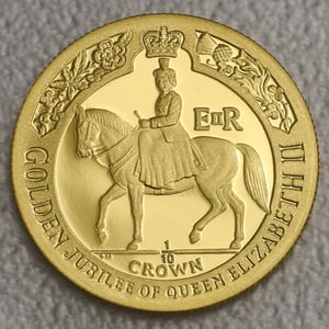 Goldmünzen "Golden Jubilee" 2002 (PP) Set – 4-teilig (Isle of Man) - Miniaturansicht 6