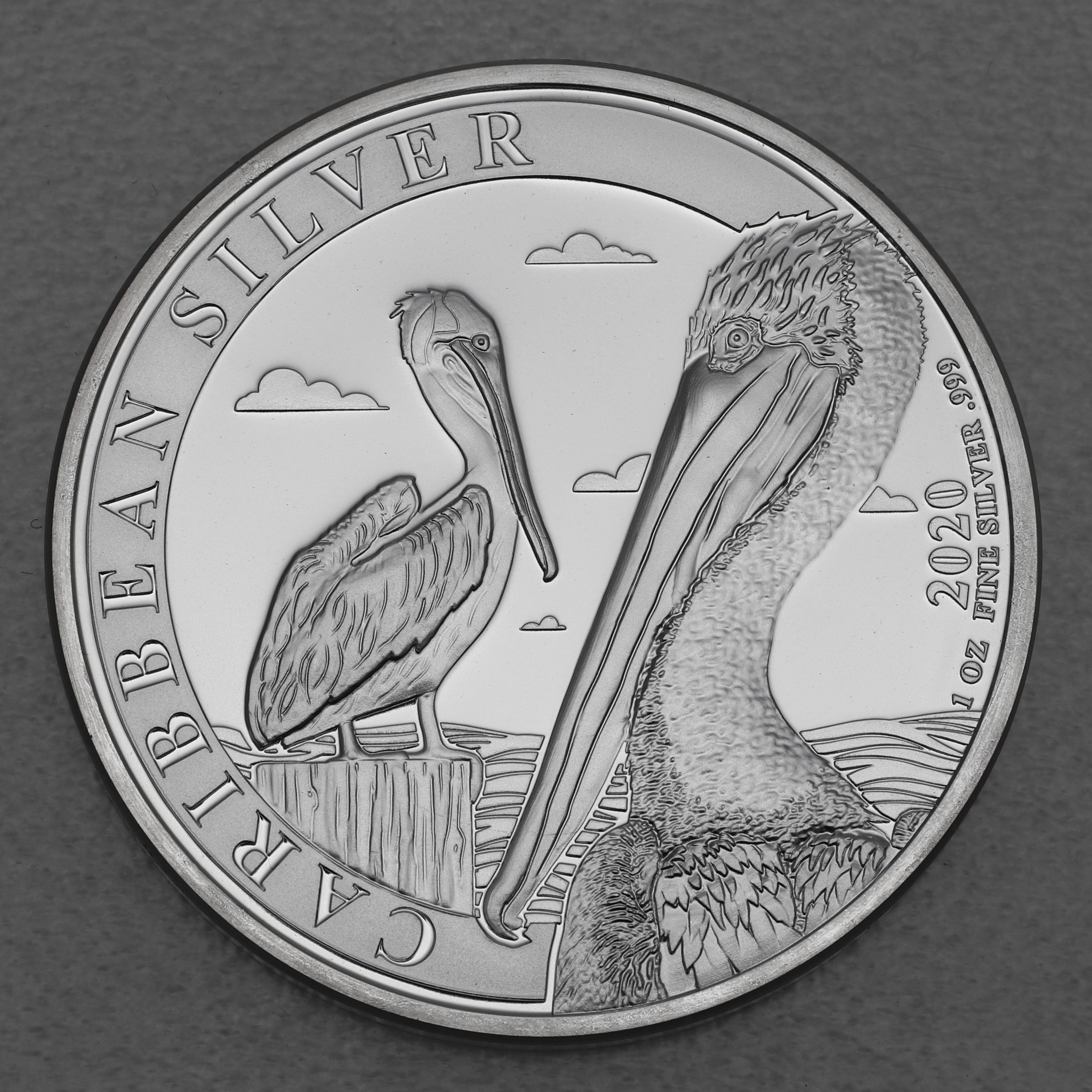 Silbermünze 1oz "Pelican" 2020 Caribbean Silver (Barbados) - Hauptansicht