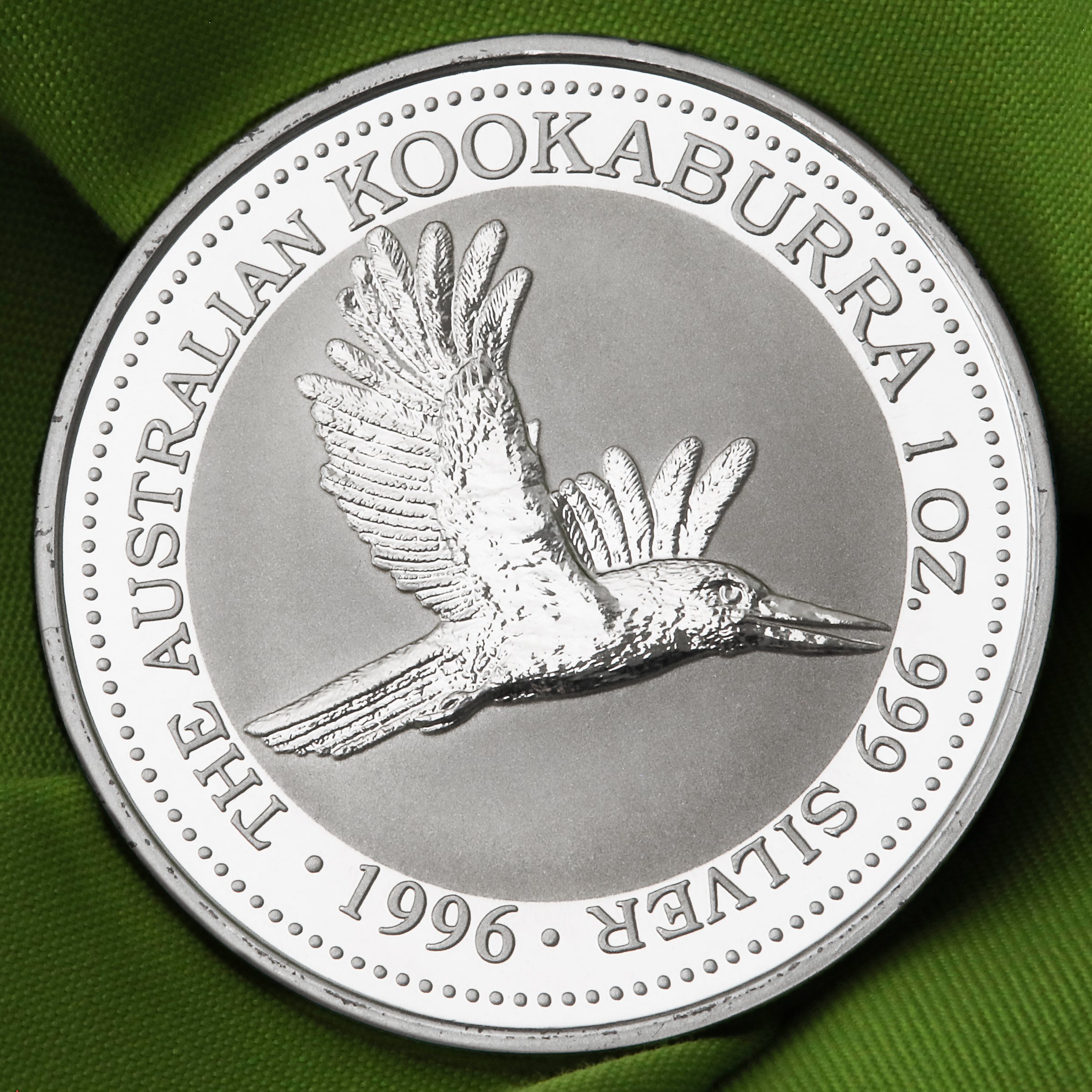 Silbermünze 1oz "Kookaburra" 1996 (Australien) - Detailansicht 4