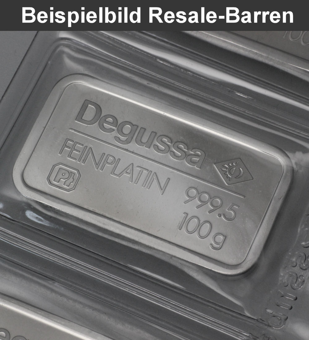 Platinbarren 100g (Resale) - Detailansicht 3