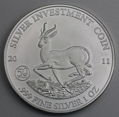 Silbermünze 1oz "Springbock" 2011 (Malawi) - Hauptansicht