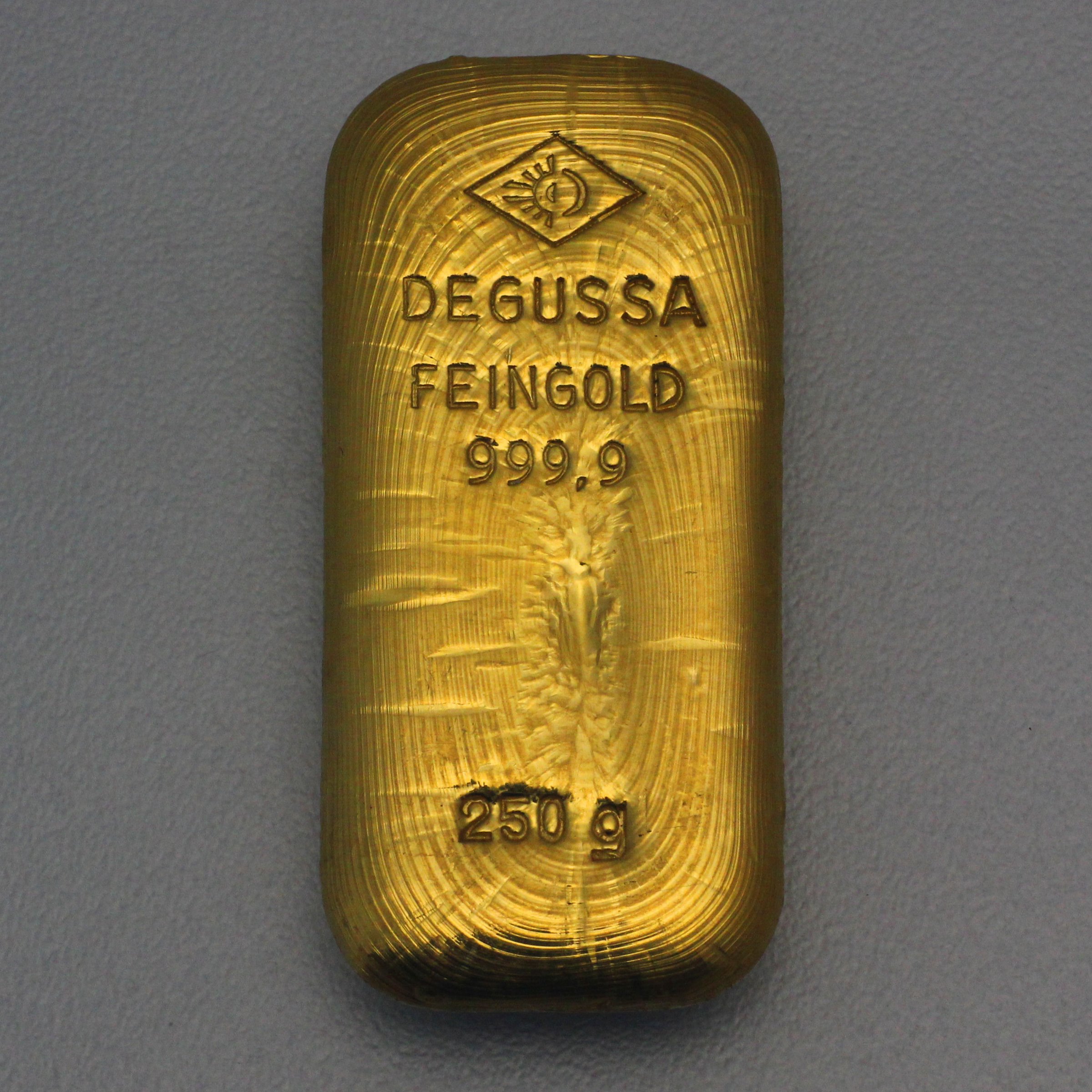 Goldbarren 250g DEGUSSA (alte Form) - Detailansicht 4