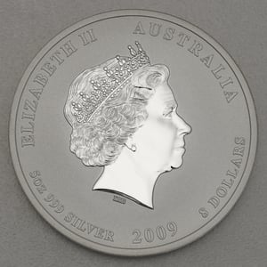 Silbermünze 5oz "Ochse" 2009 Lunar II – Year of the Ox (Australien) - Miniaturansicht 2