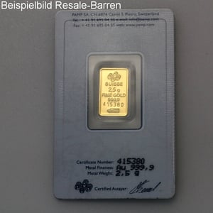 Goldbarren 2,5g "Resale" (div. Hersteller) - Miniaturansicht 7