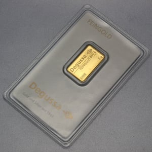 Goldbarren 5g DEGUSSA, im Blister - Miniaturansicht 3