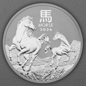 Silbermünze 5oz "Pferd" 2026 Lunar III – Year of the Horse (Australien) - Hauptansicht